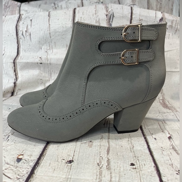 BAIT FOOTWEAR Retro Style Wingtip Booties Gray-9 - Picture 3 of 7